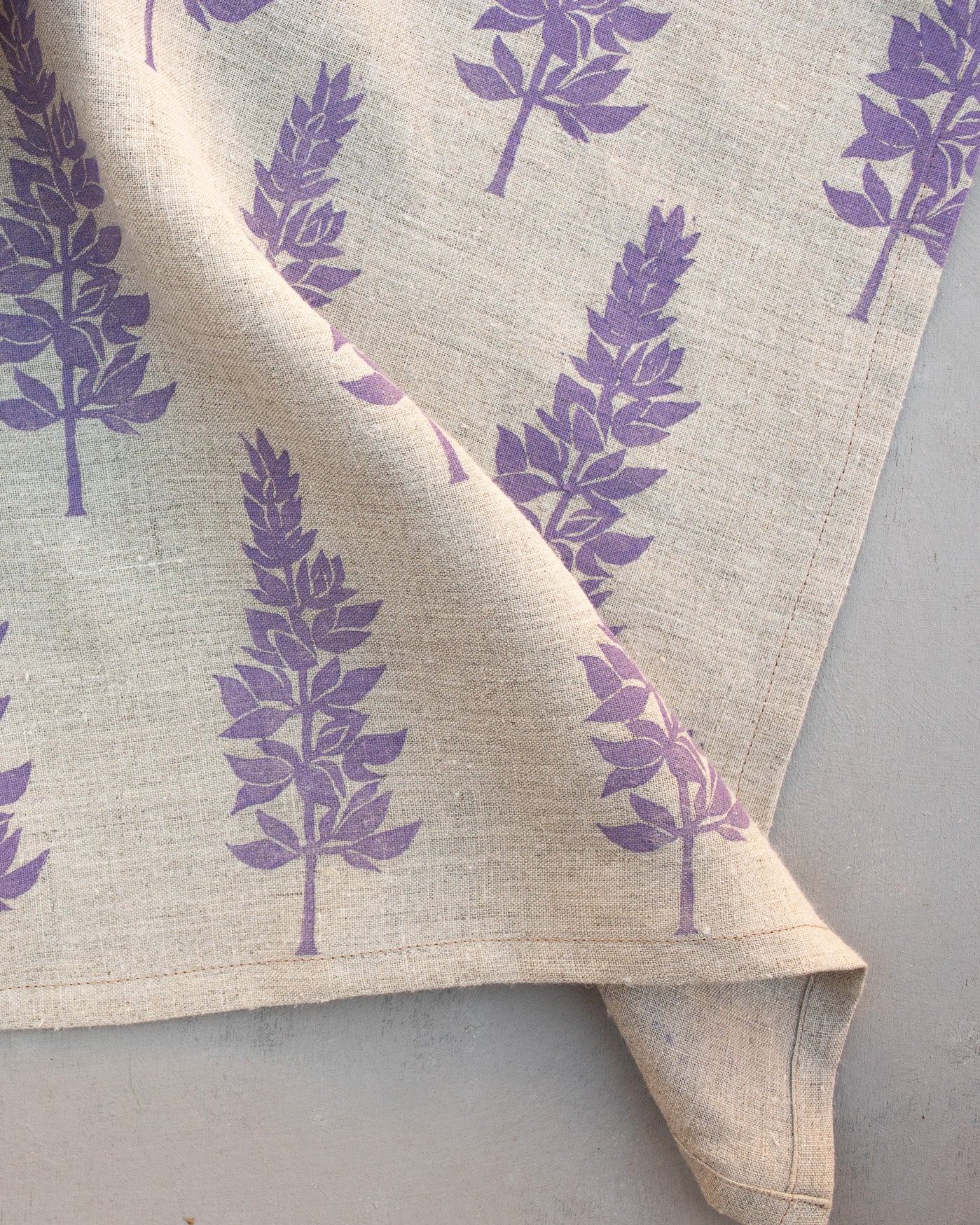 Lupine, 100% Hemp Tea Towel
