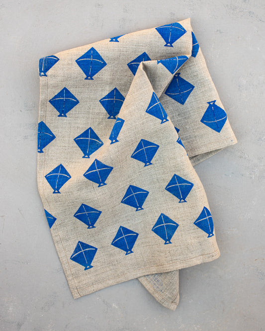 Kite Design - Special Edition - 100% Hemp Tea Towel