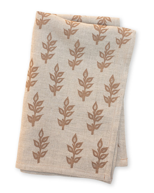 Leaves, 100% Hemp Tea Towel