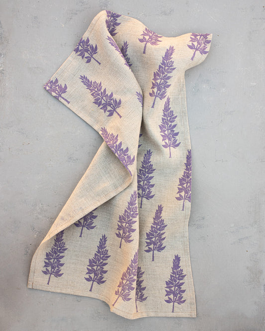 Lupine, 100% Hemp Tea Towel