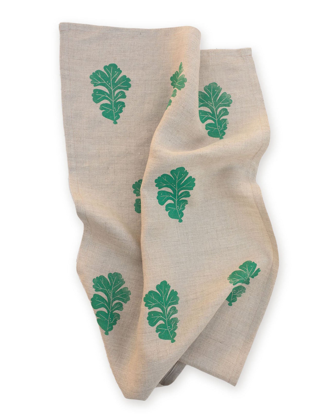 Valley Oak Leaf, 100% Hemp Tea Towel